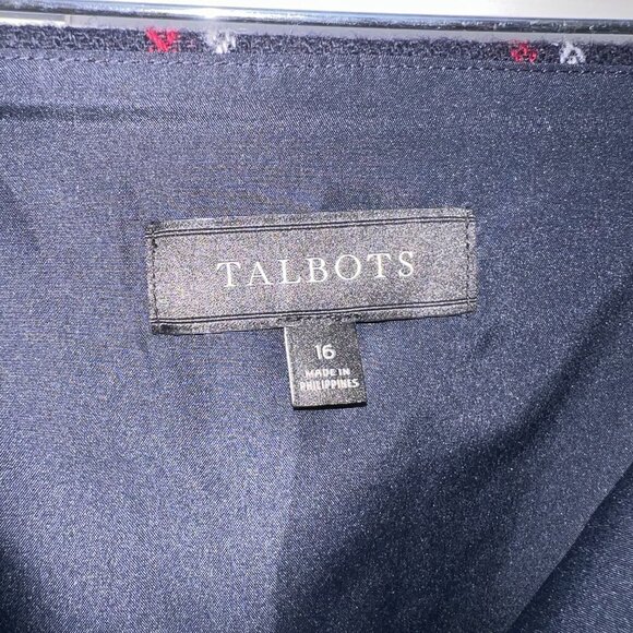 TALBOTS PLAID Wool Blend Skirt in Size 16 - Picture 4 of 4